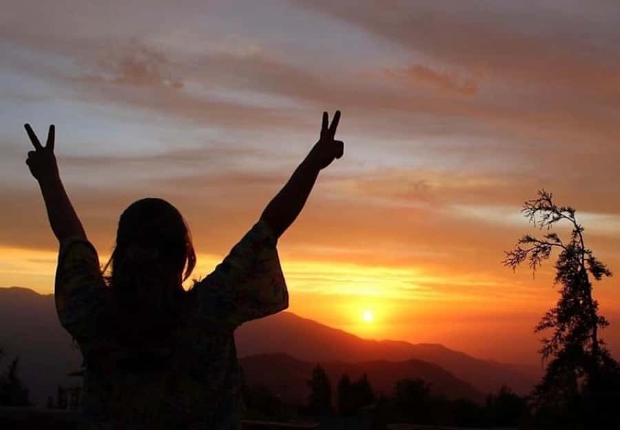 Andes sunset - Cordillera Andes panoramic with picnic - From Santiago up to the Cordillera: the drive that sets the tone
