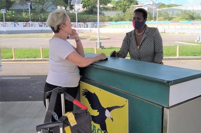 Antigua - VIP Fast Track On Arrival ONLY And Round Trip Transfer - Round-trip logistics, how departure pickup works