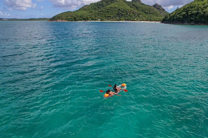 Crystal Clear Kayak Drone Photography Antigua - Timing and what 20 to 30 minutes feels like on the water