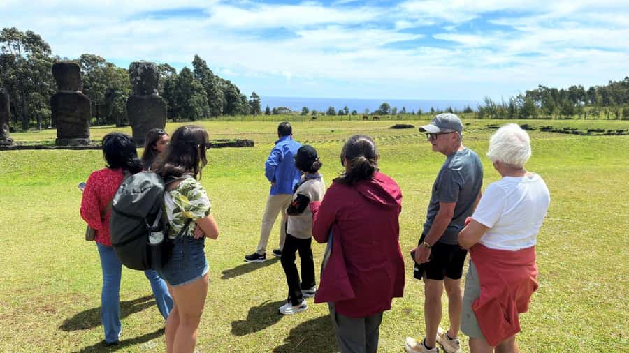 Easter Island: Half-Day Archaeology Tour - Ahu Akivi: seven 16-foot moai facing the ocean