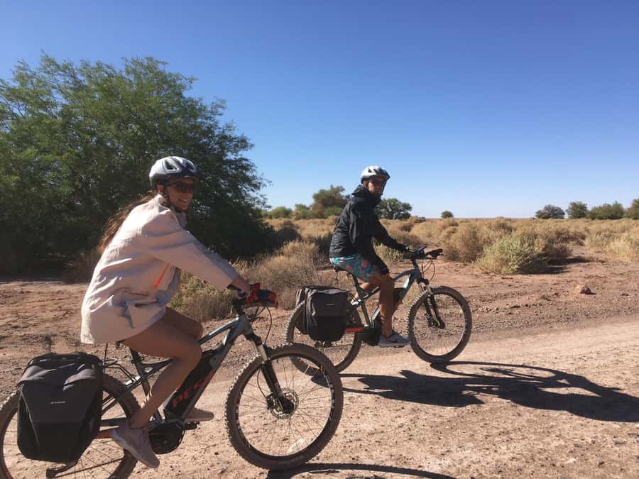 From San Pedro de Atacama: Laguna Cejar E-biking Adventure - The 350-watt e-bike: easy effort, bumpy moments