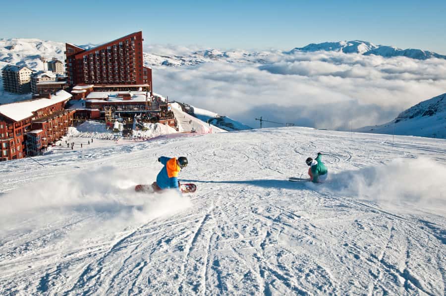 From Santiago: Farellones Park Resort Entry & Ski Classes - Farellones Town, 2,400 meters up, French-Alps style resort energy