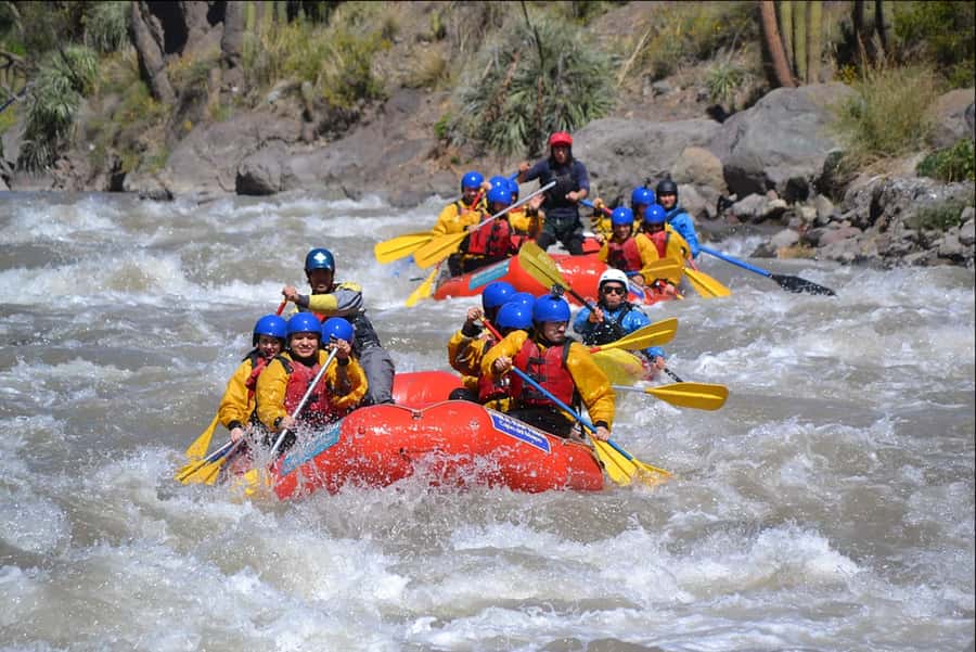 From Santiago: Rafting in the Maipo Canyon - Class 3-4 rapids: what you’re signing up for safely