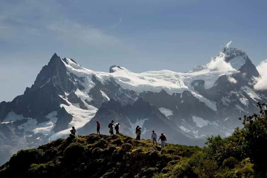 Full-day excursion to Torres del Paine National Park - Morning photo stops: Lake Sarmiento, Paine River falls, and Cerro Almirante Nieto