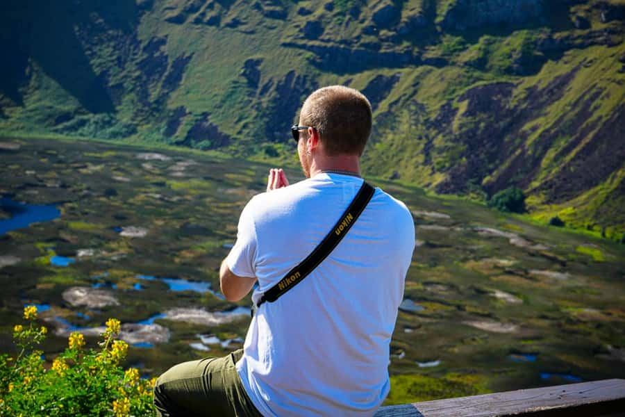 Orongo: The mythical city of kings - Stop 1: Rano Kau volcano, sacred views with a short guided walk
