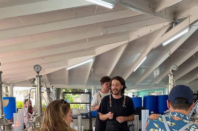 Rum Making Masterclass Galleon Beach Antigua 2 People per Station - The Take-Home Bottle Experience: 750ml, Labels, and Packing Smart