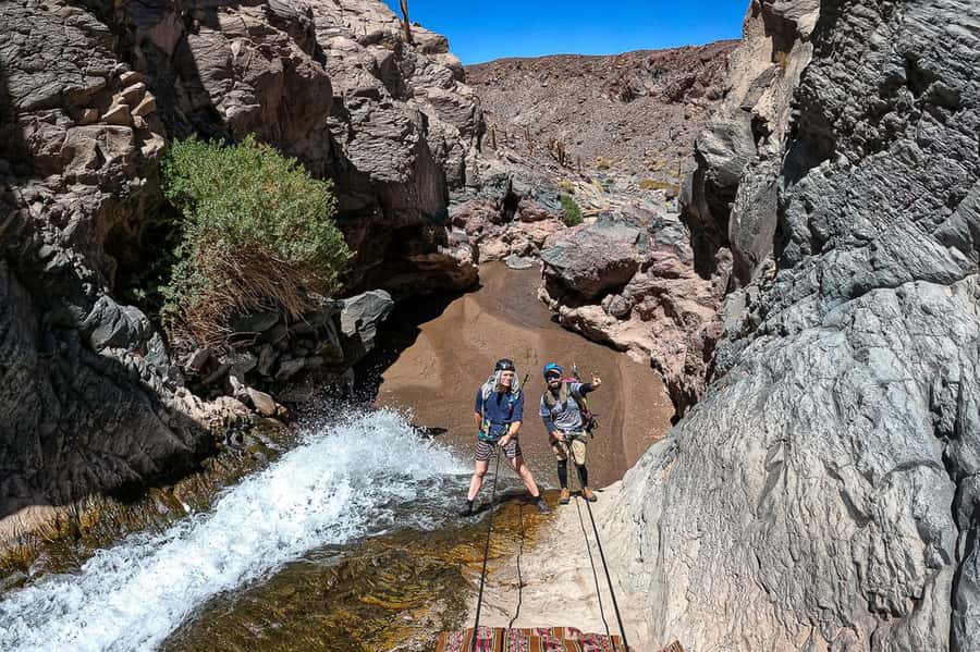 San Pedro de Atacama: Desert Tour with Canyoning & Trekking - The canyon section: 4 rappels, waterfall descents, and water breaks