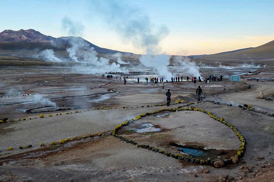 San Pedro de Atacama: Saver Pack Tatio Geysers + Moon Valley - The El Tatio sunrise show: steam, height, and the 85 C heat