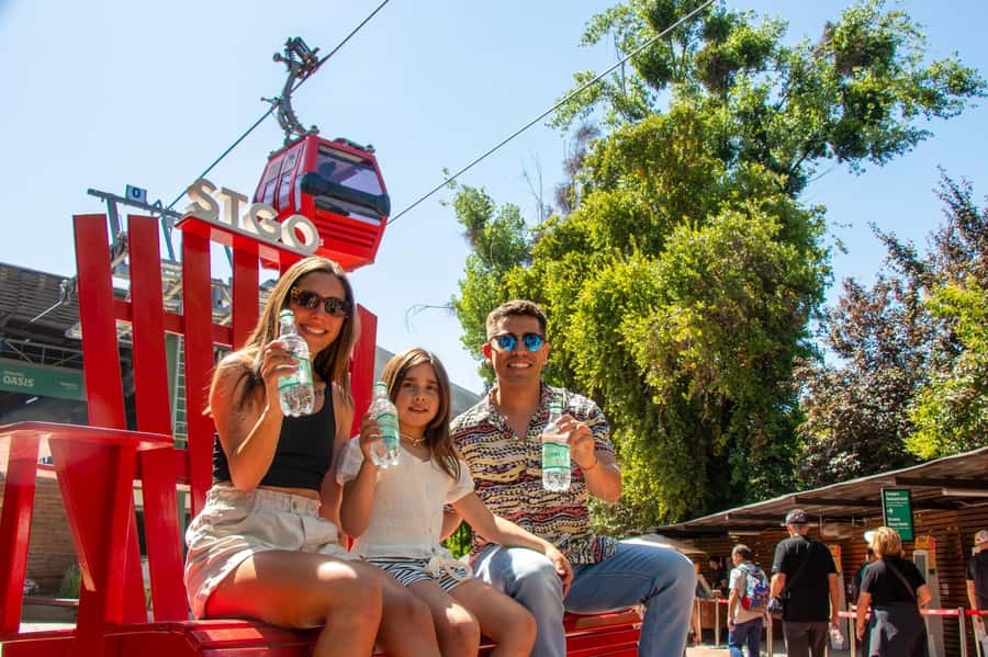 Santiago: 1-Day Hop-On Hop-Off Bus and Cable Car Ticket - From El Golf and Bellavista to riverside greenery