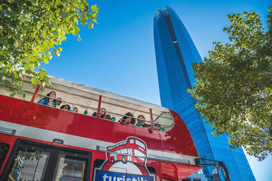 Santiago: Hop-on Hop-off Bus Day Ticket with Audio Guide - Aviation Plaza to Costanera Center: Rivers, Fountains, and the Tallest Views