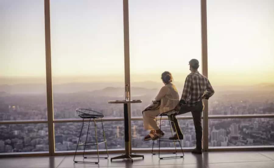 Santiago: Sky Costanera Observatory Admission Ticket - Entering the Sky Costanera experience at Mall Costanera Center
