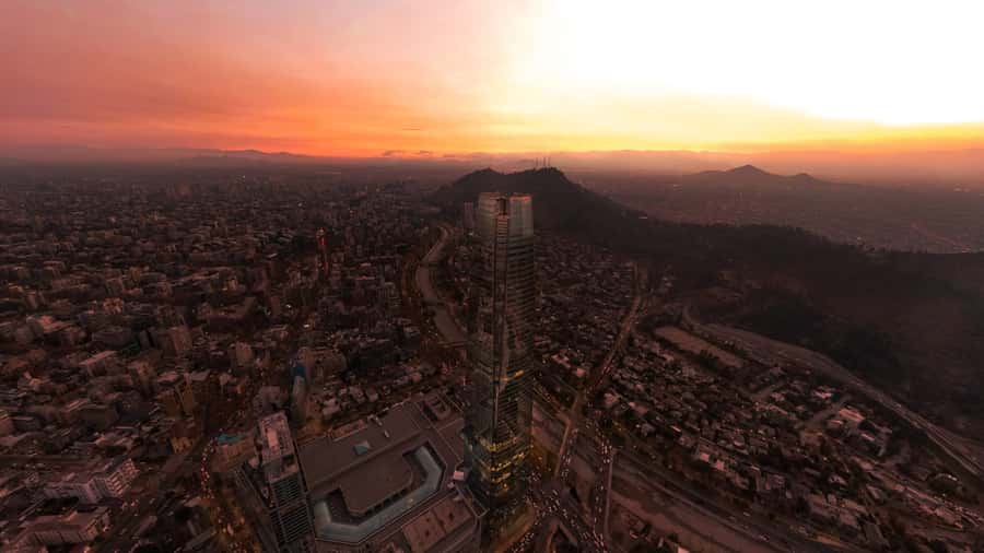 Santiago Sunset: Places where you will see the best sunsets - Templo Baháí de Sudamérica: Andes Foothills and a Panoramic First View