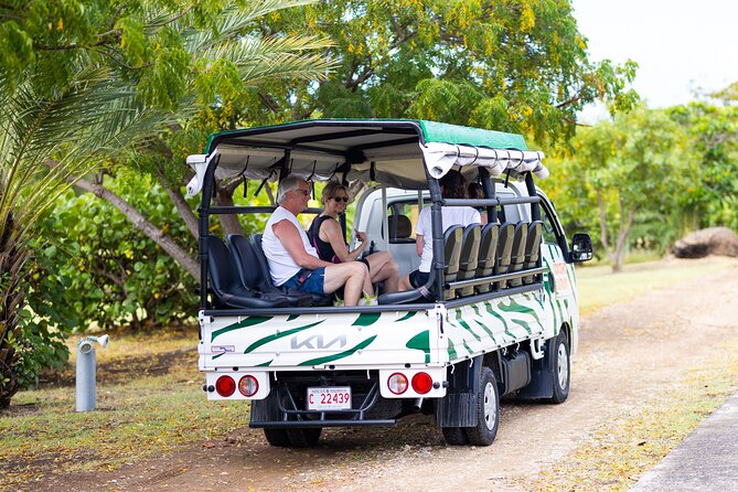 SoCoHo Jeep Safari - Historical Sites - Lunch - Beach - Long Bay Beach: white sand, crystal-blue water, and one full swim hour