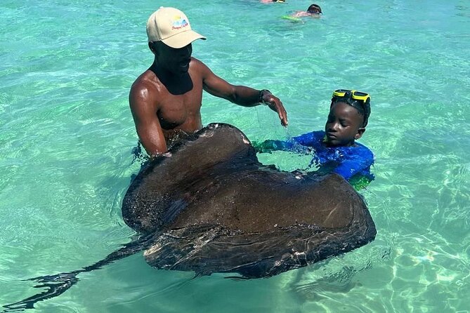 Stingray City Experience Antigua - Cruise Ship Passengers Edition - The shallow-water swim part, no swim skills needed