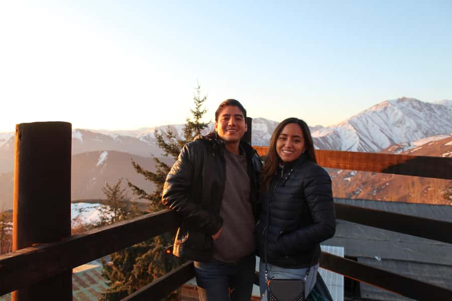 Sunset over the Andes Mountains - Farellones Sunset: The Quiet Mountain Finale