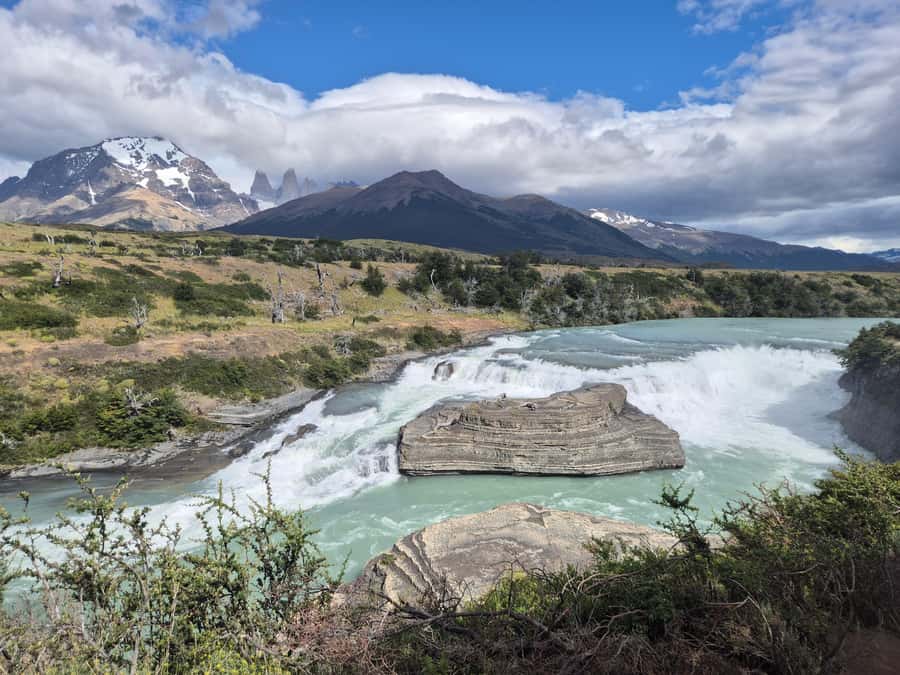 Torres del Paine: Full Day Excursion Torres del Paine + Milodon Cave. - Pehoe and Camping Pehoe: lunch time with real views